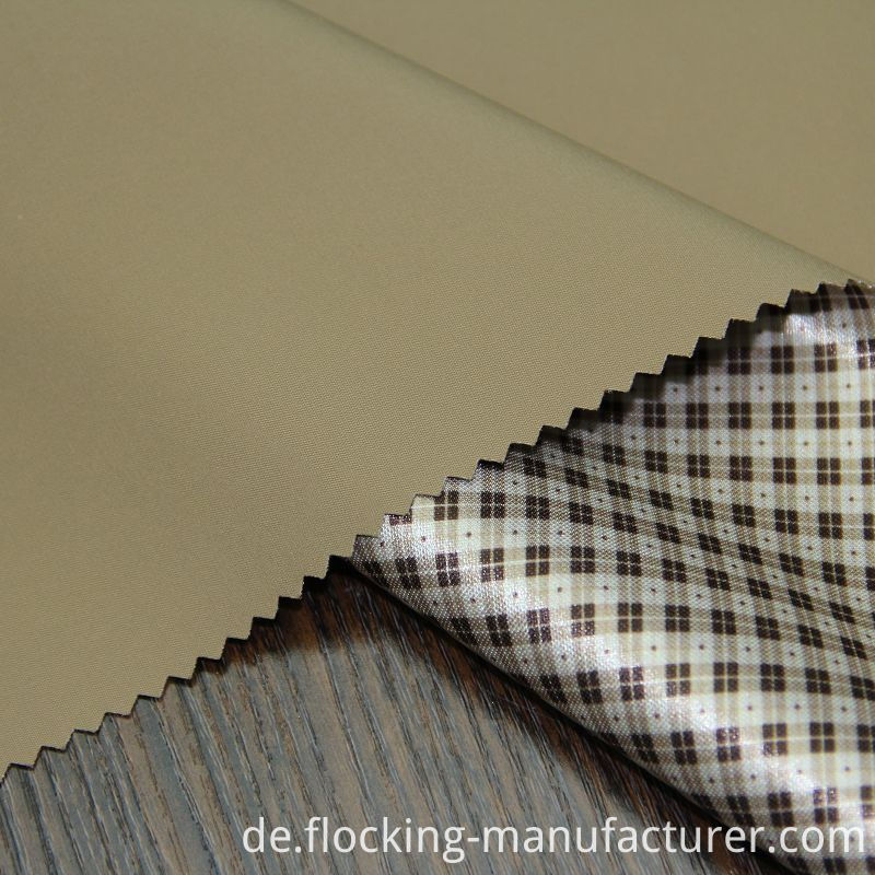 Polyester Memory Fabric Compound with Printed Knitting Fabric for Jacket